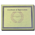 Stock Antique Parchment Certificate of Appreciation